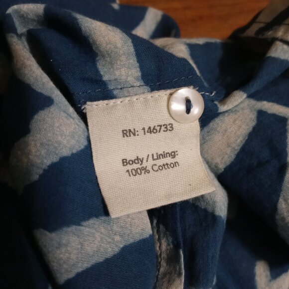 Blue and White Maxi Dress - Picture 11 of 13